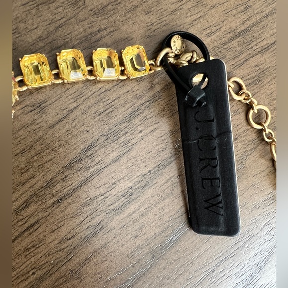 NWY J Crew Yellow Crystal Statement Necklace - Women Jewelry - Picture 2 of 2